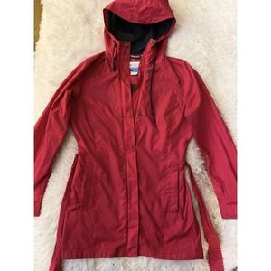 Columbia Omni-Shield Womens XS Pardon My Trench Rain Jacket Pink Belted